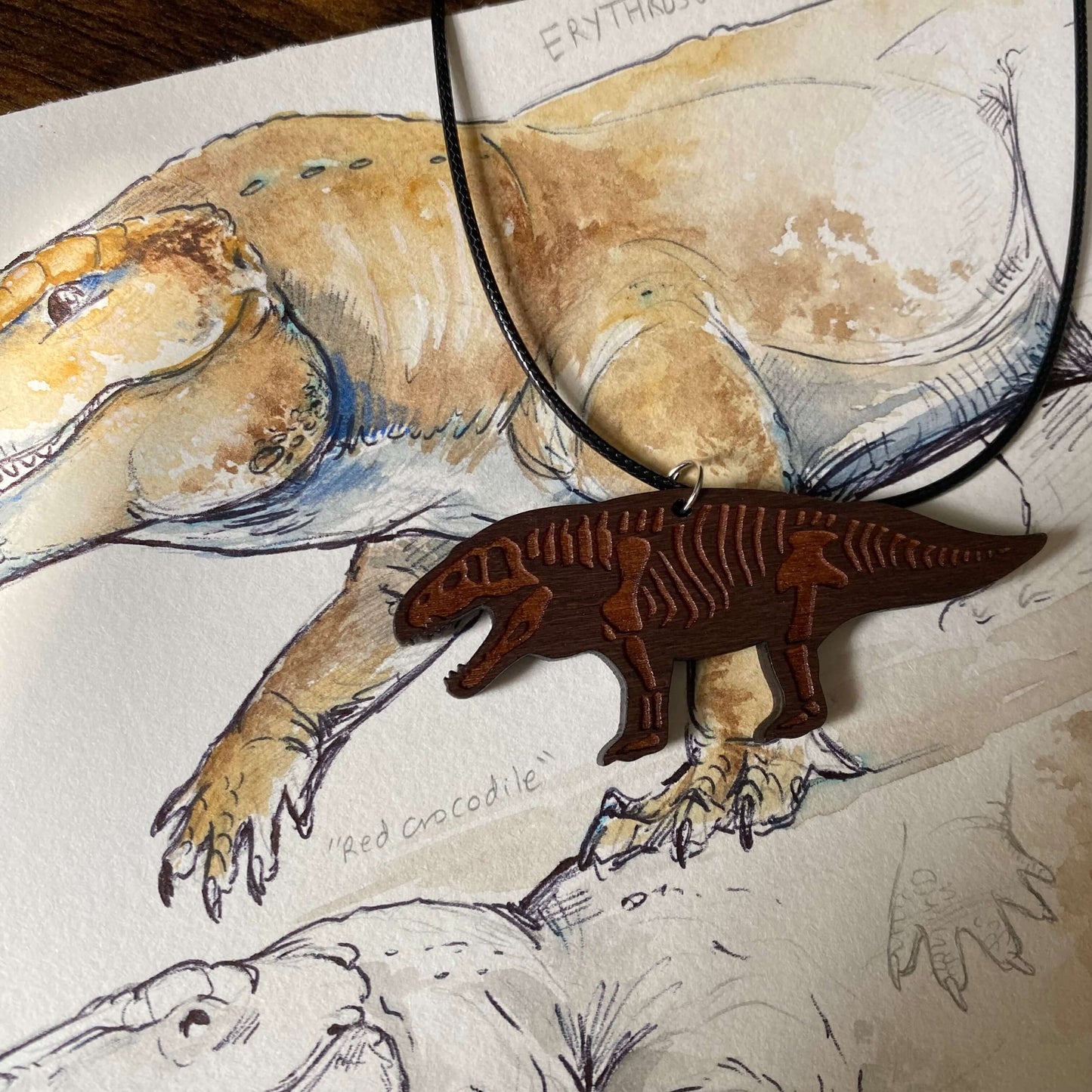 Erythrosuchus Skeleton Necklace