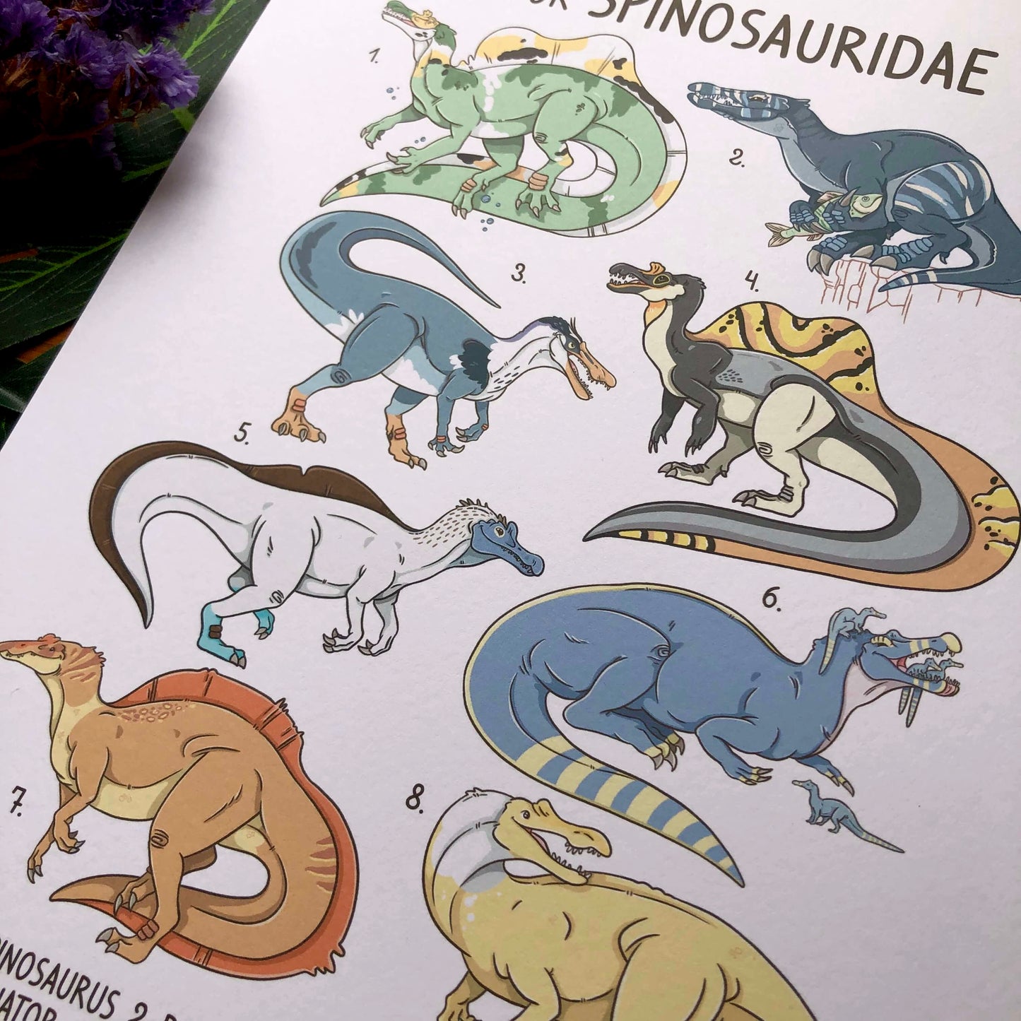 S is for Spinosauridae A4 Art Print