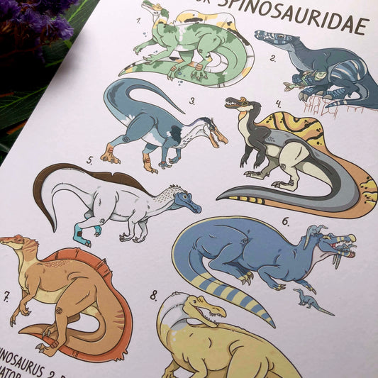 S is for Spinosauridae A4 Art Print