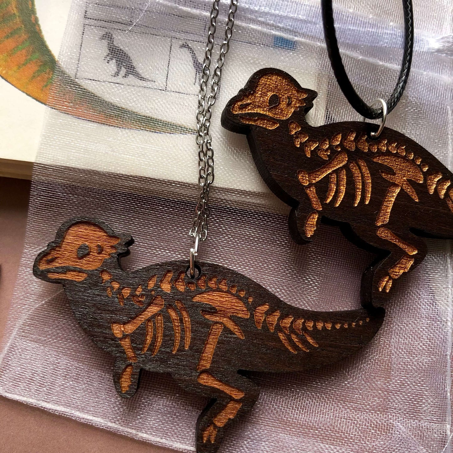 Pachycephalosaurus Skeleton Necklace