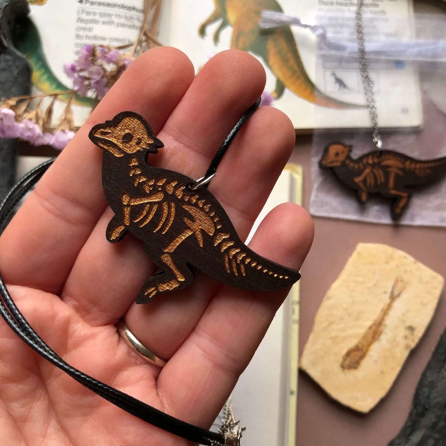 Pachycephalosaurus Skeleton Necklace