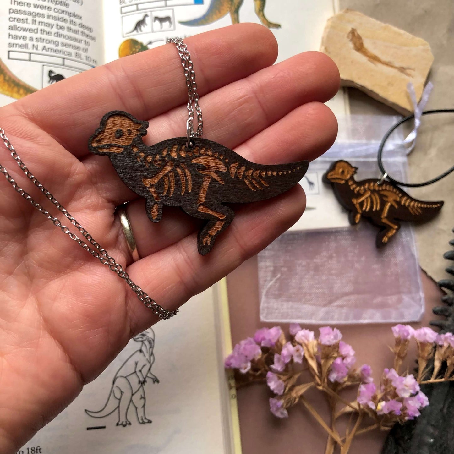 Pachycephalosaurus Skeleton Necklace