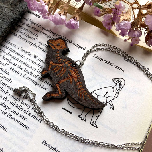 Pachycephalosaurus Skeleton Necklace