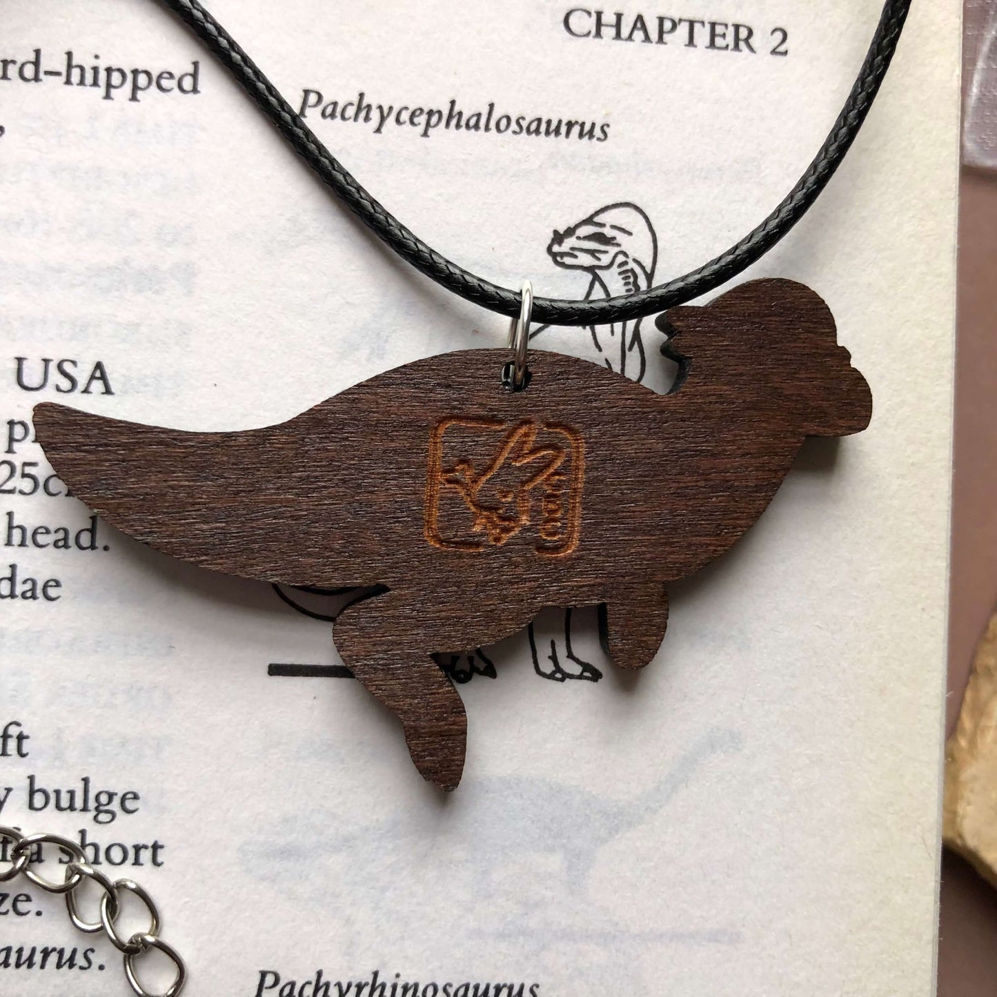 Pachycephalosaurus Skeleton Necklace