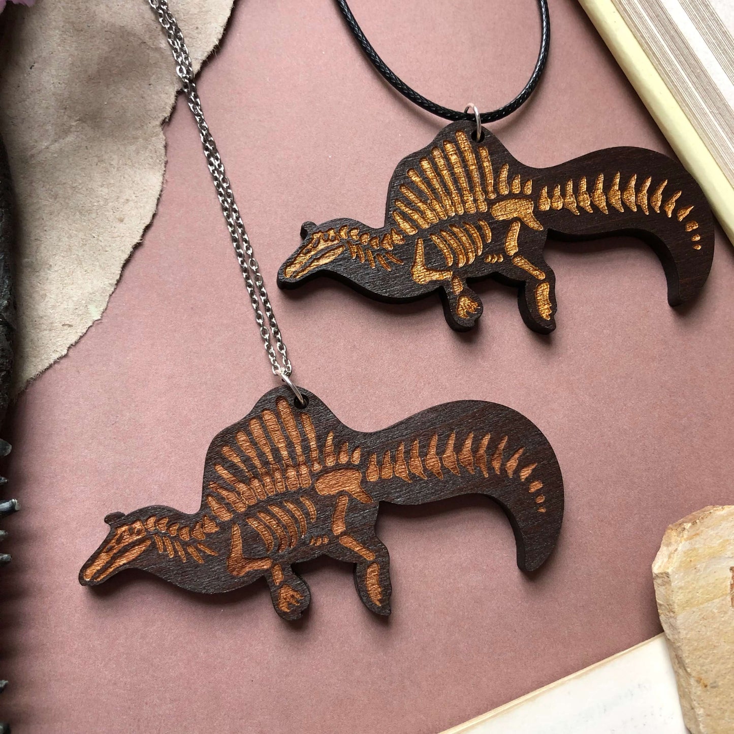 Spinosaurus Skeleton Necklace