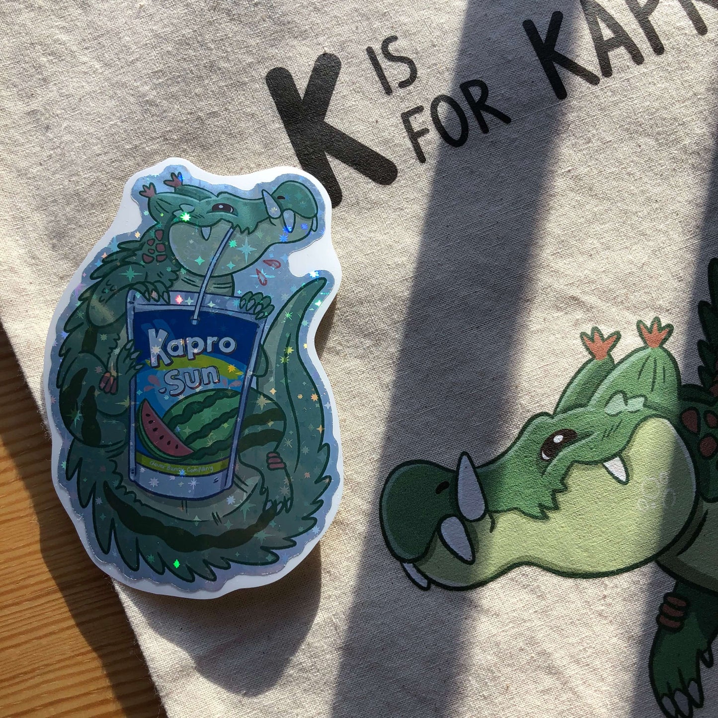 Holo Kapro-Sun cute Kaprosuchus sticker