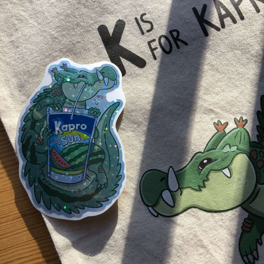 Holo Kapro-Sun cute Kaprosuchus sticker