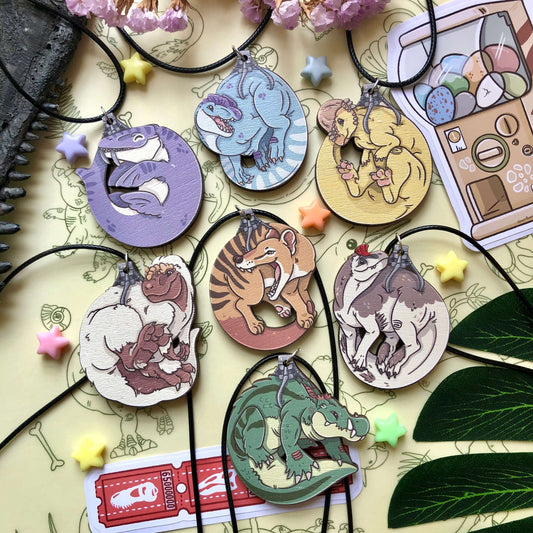 Ancient Arcade: Prehistoric Wooden Necklaces Series 3!