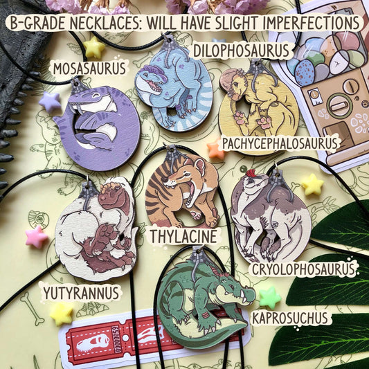 Sale: B-Grade - Ancient Arcade: Prehistoric Wooden Necklaces Series 3!