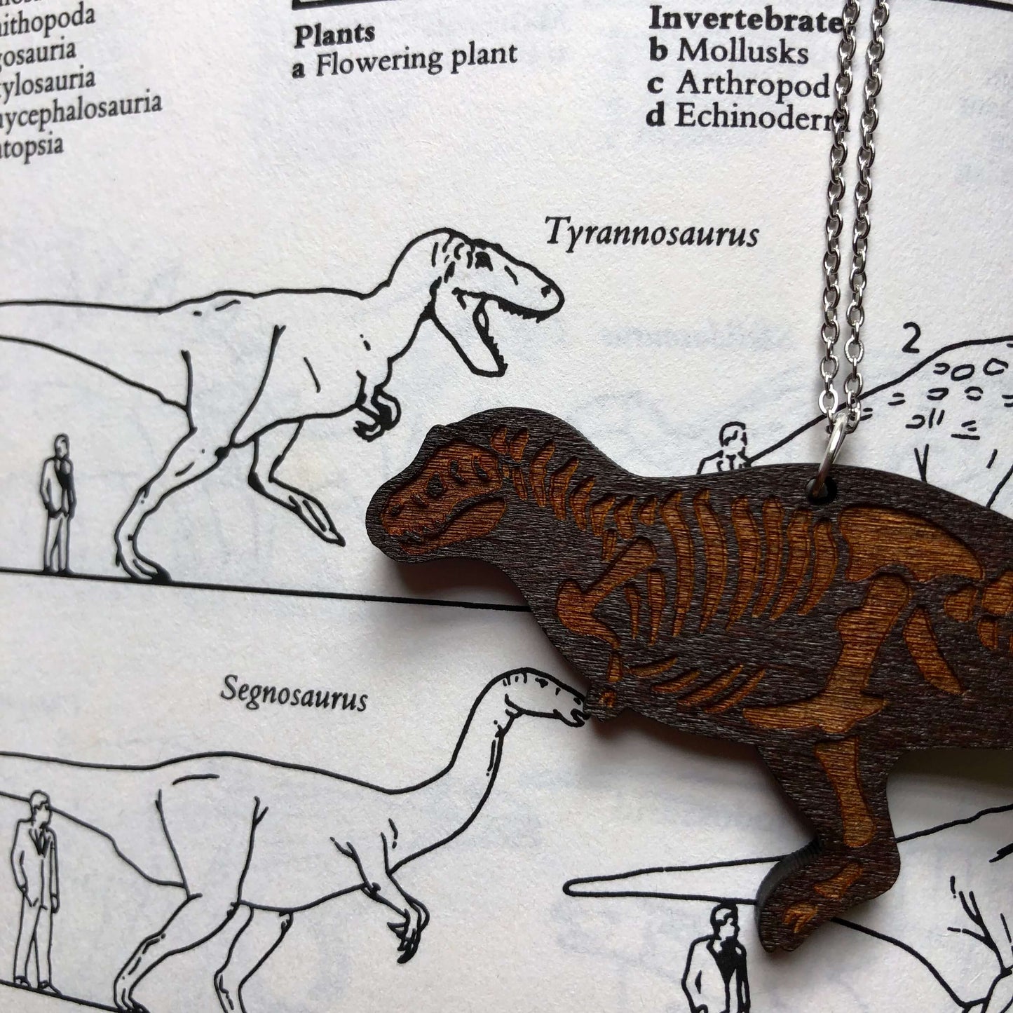Tyrannosaurus Rex Skeleton Necklace