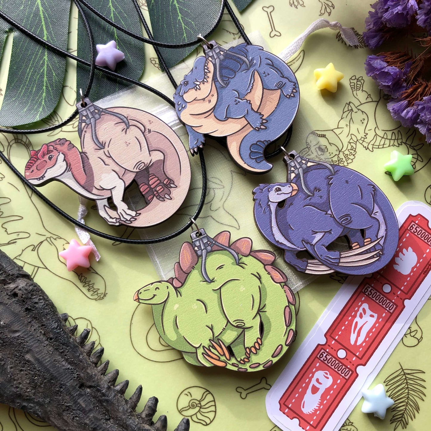 Ancient Arcade: Prehistoric Wooden Necklaces Series 2!