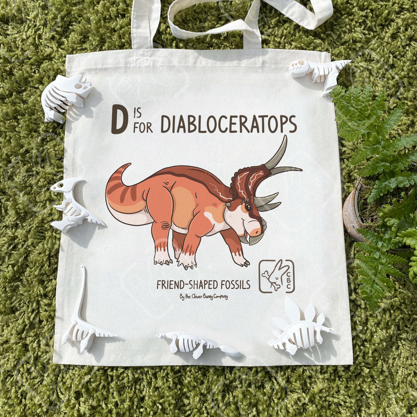Dinosaur Tote Bags A-M!