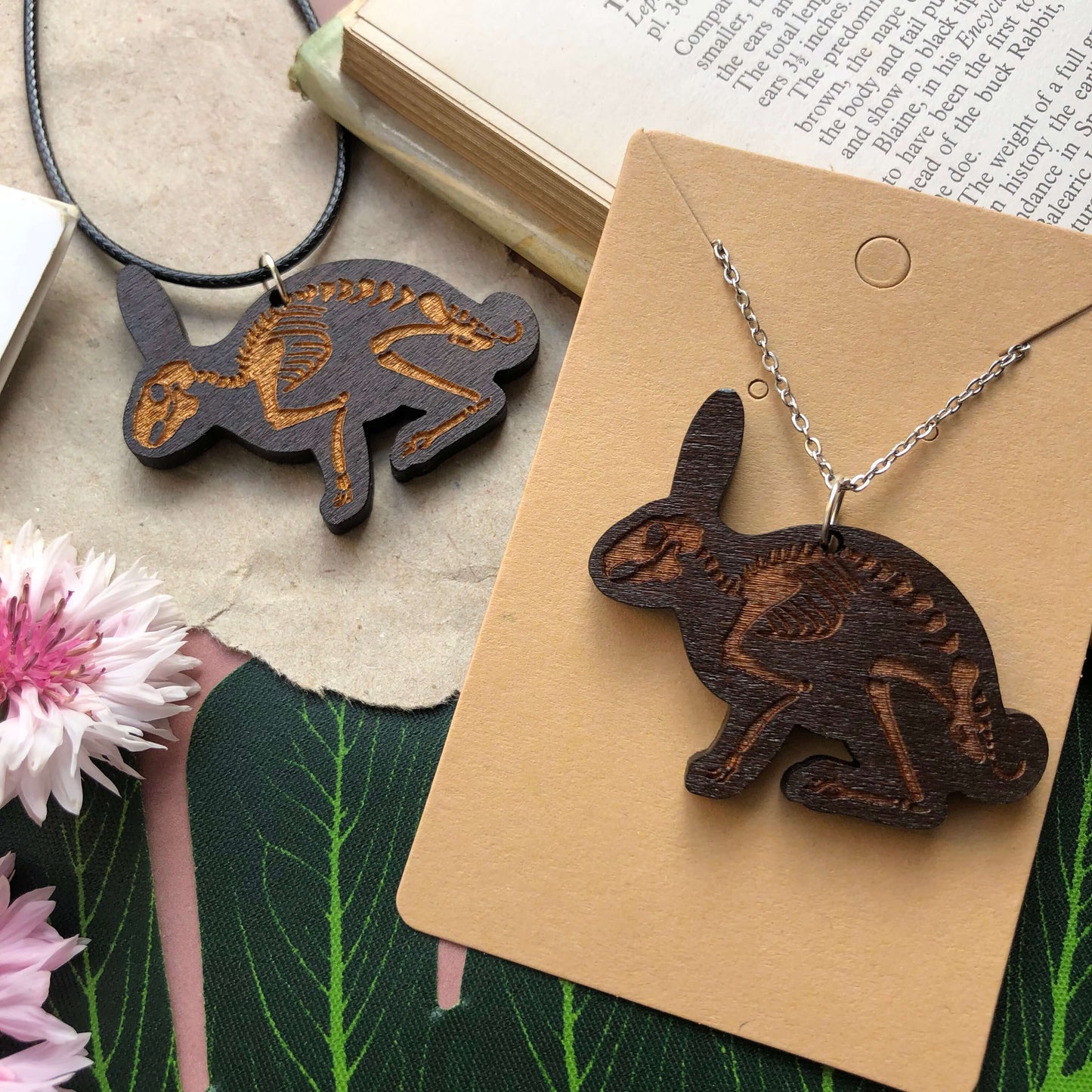 Rabbit Skeleton Necklace