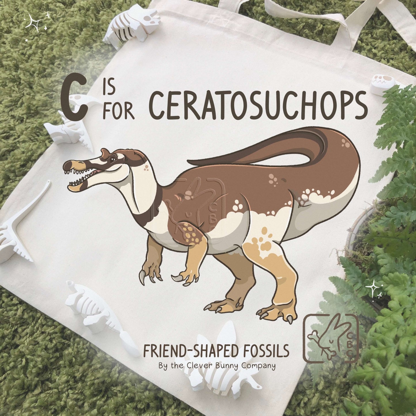 Dinosaur Tote Bags A-M!