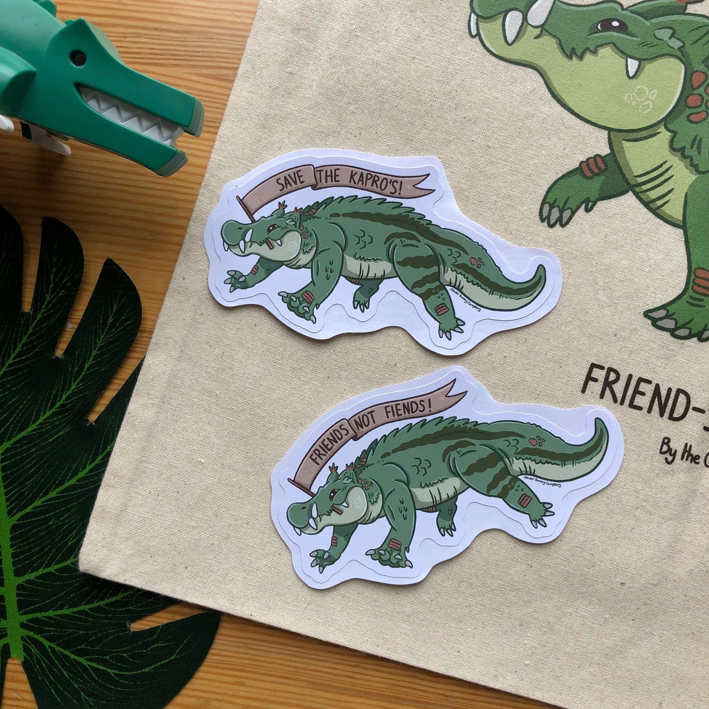 Kaprosuchus Banner Stickers