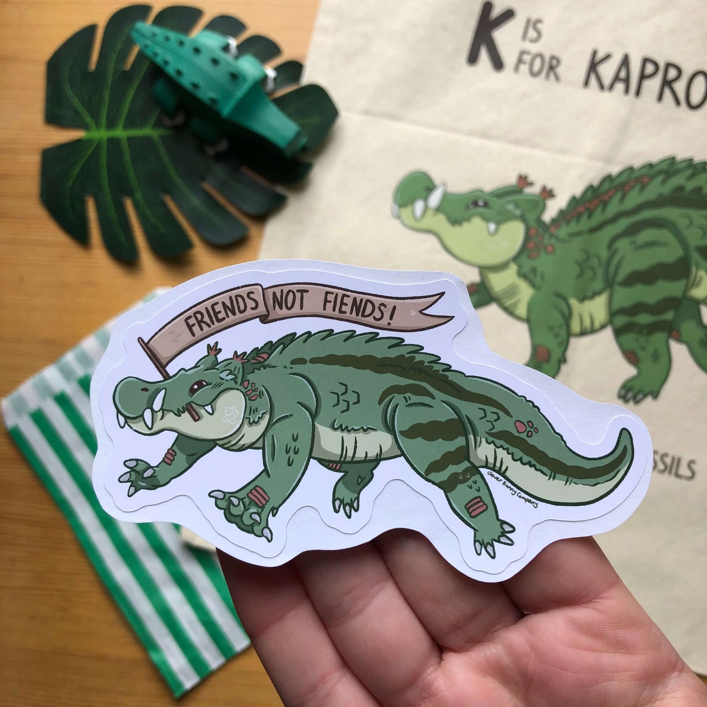 Kaprosuchus Banner Stickers