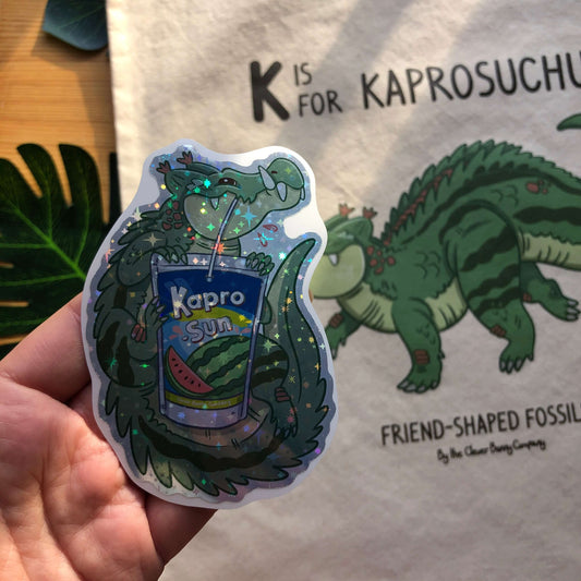 Holo Kapro-Sun cute Kaprosuchus sticker
