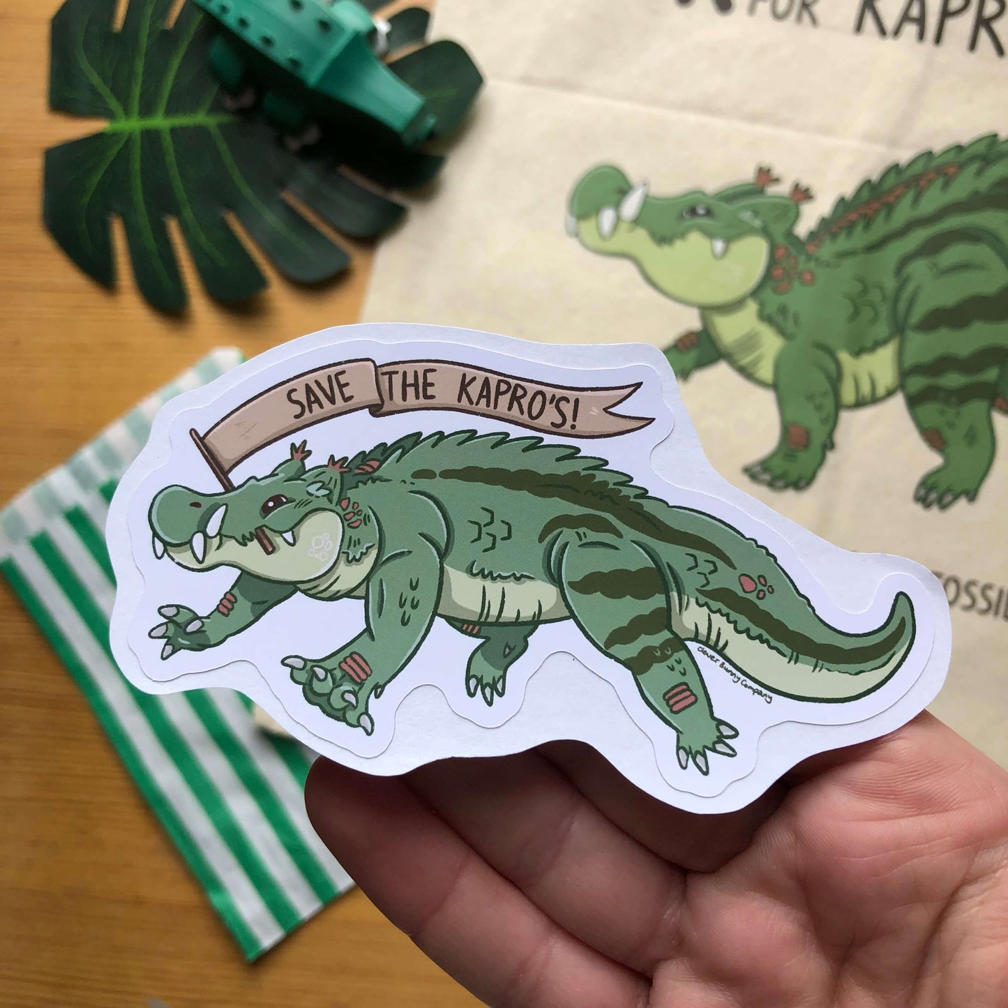 Kaprosuchus Banner Stickers