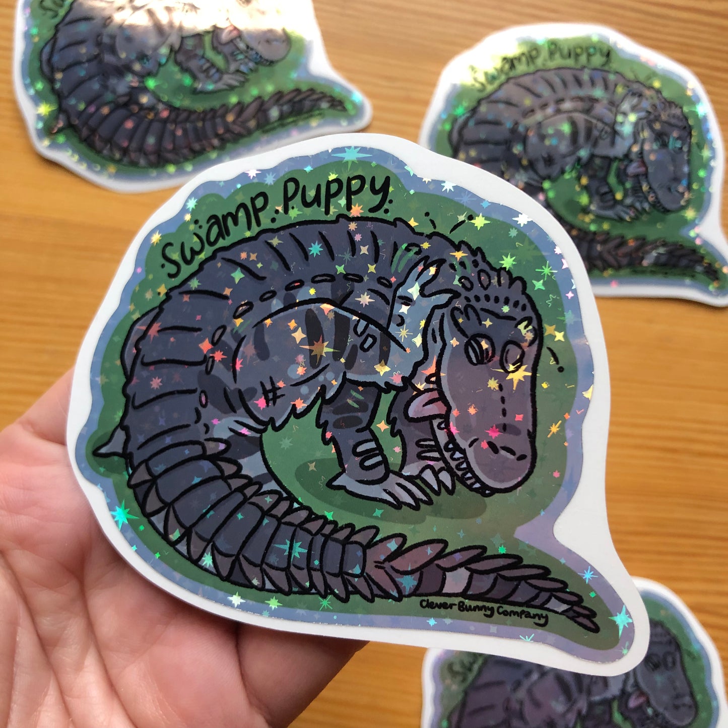 Swamp Puppy Holo Alligator Sticker