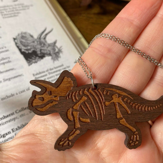 Triceratops Skeleton Necklace