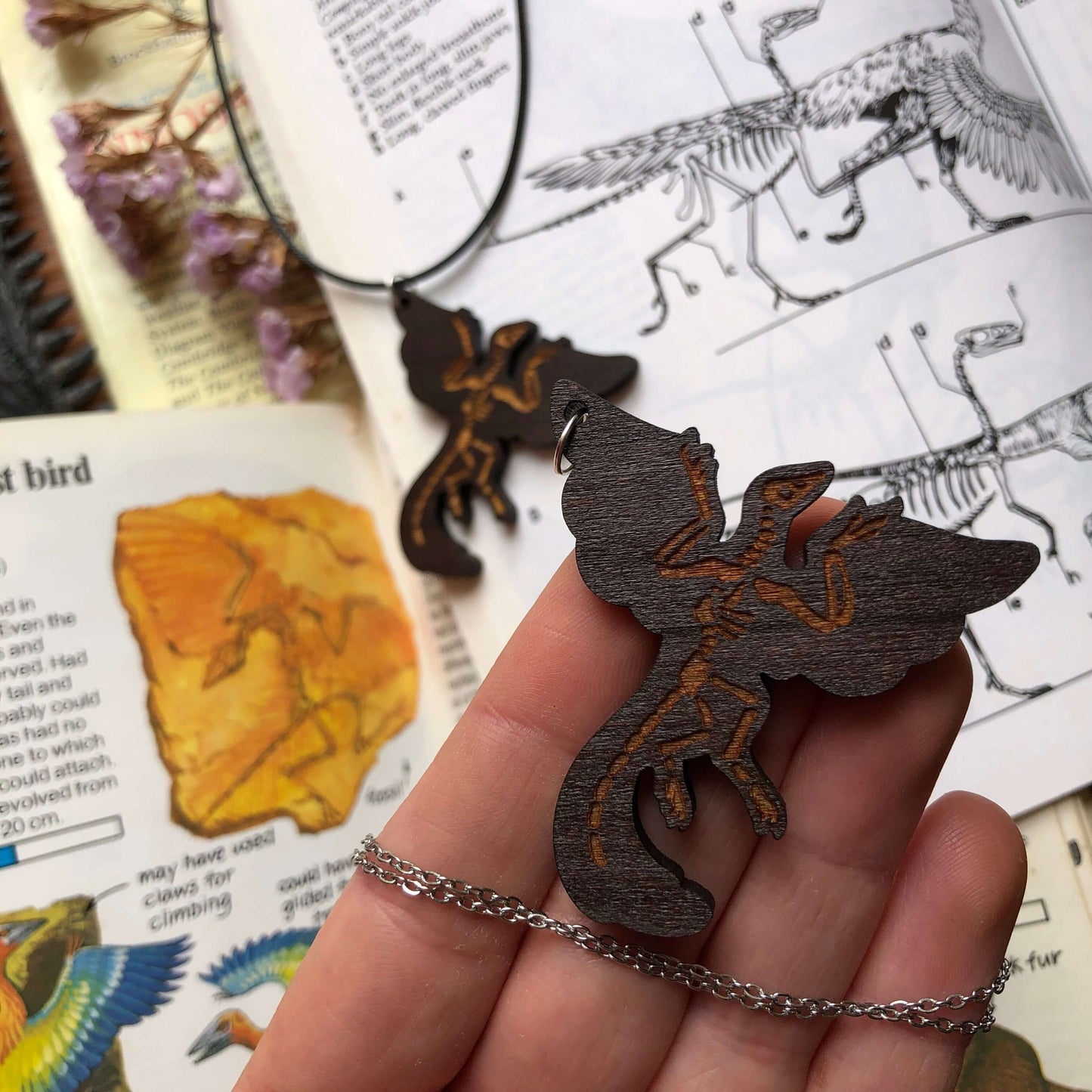 Archaeopteryx Skeleton Necklace
