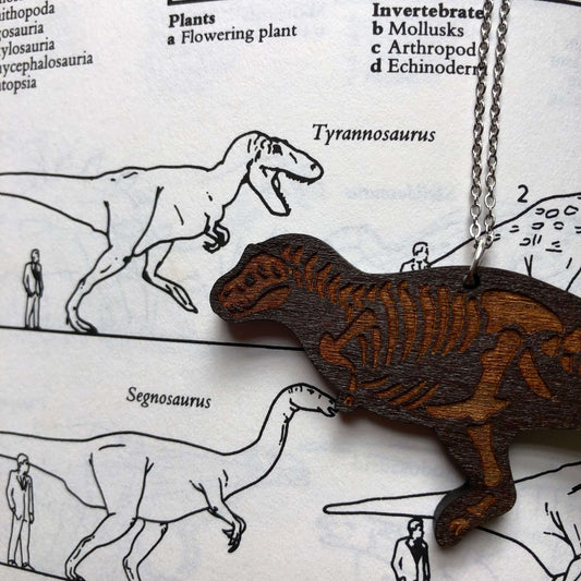 Tyrannosaurus Rex Skeleton Necklace