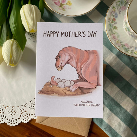 Maiasaura Mother’s Day Cards