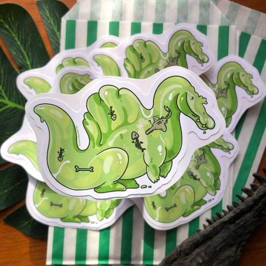 Slime-o-saurus Sticker