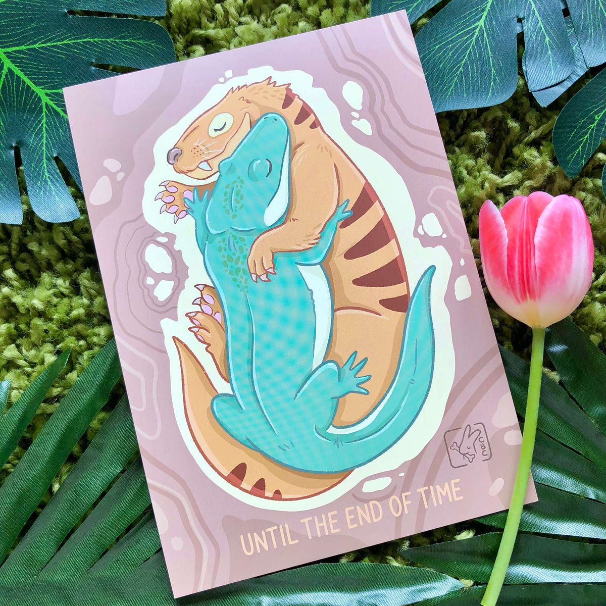 Trassic Cuddle Triassic Cuddle Art Print – Clever Bunny Company