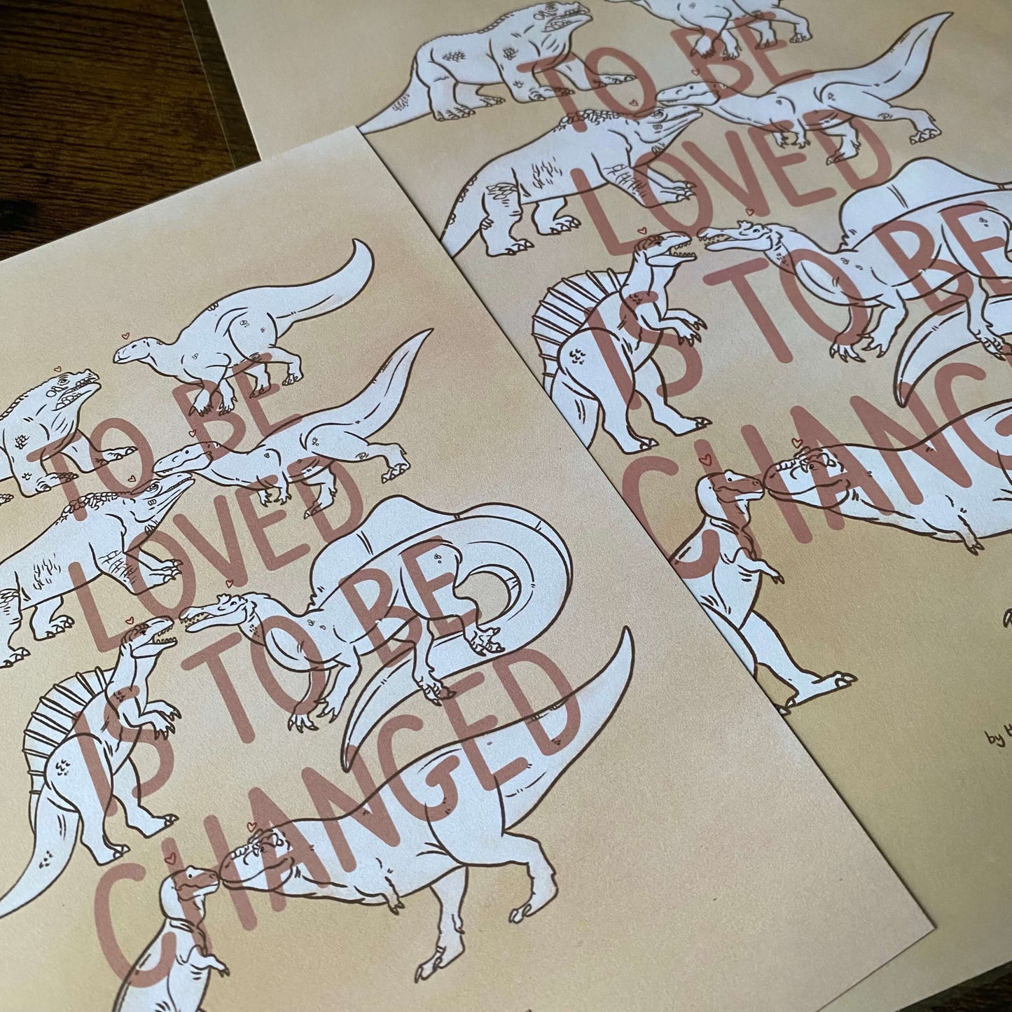 To Be Loved Dinosaur Discovery Illustration Print