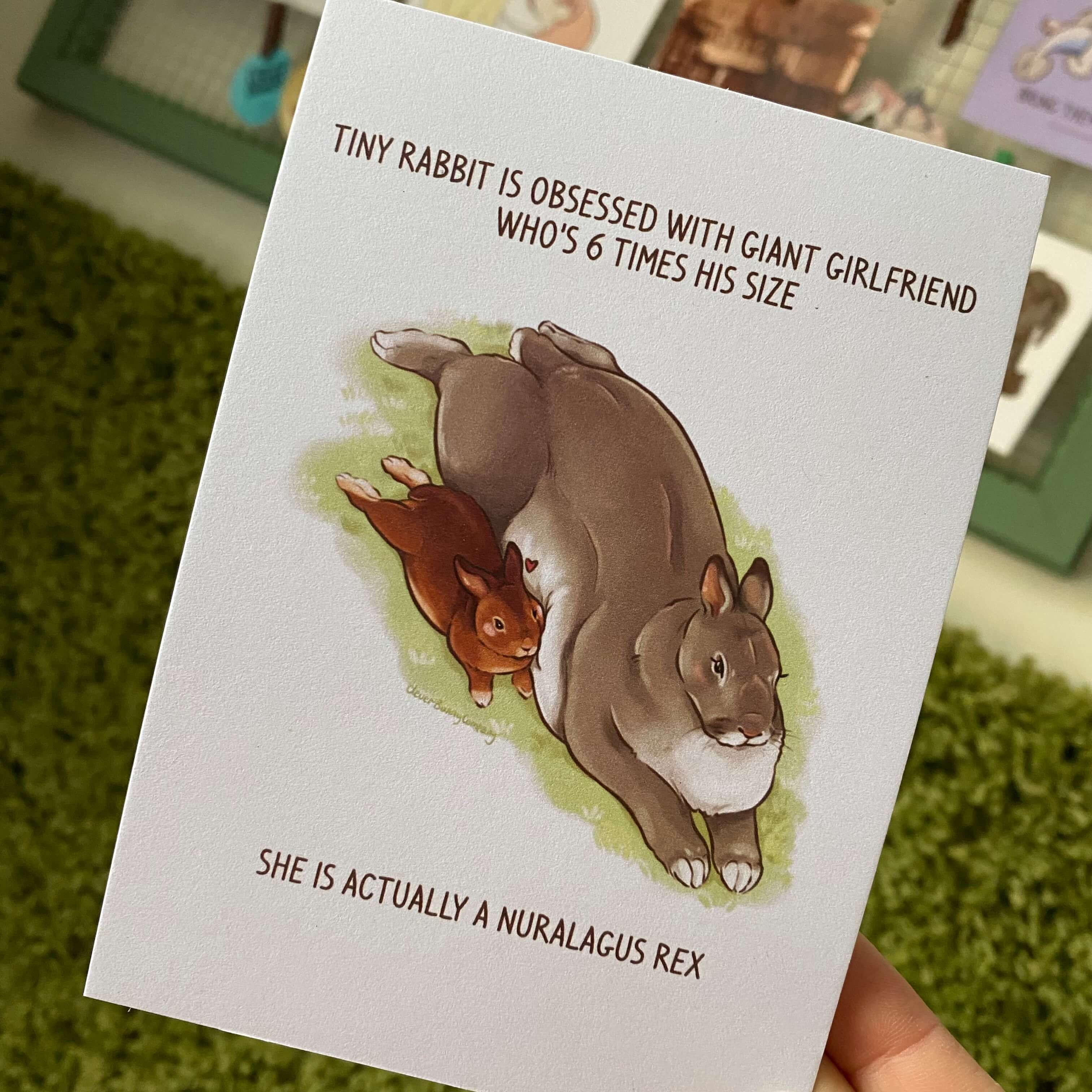 Nuralagus Rex Bunny meme print – Clever Bunny Company