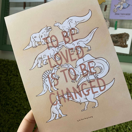 To Be Loved Dinosaur Discovery Illustration Print