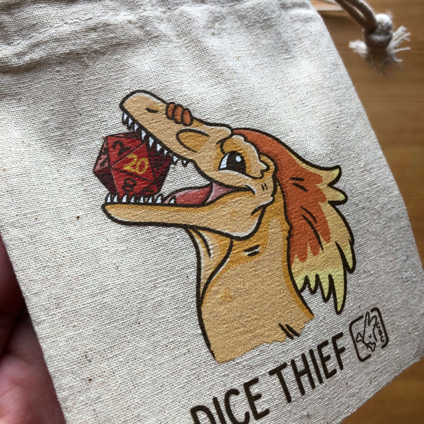 Dinosaur dice bags