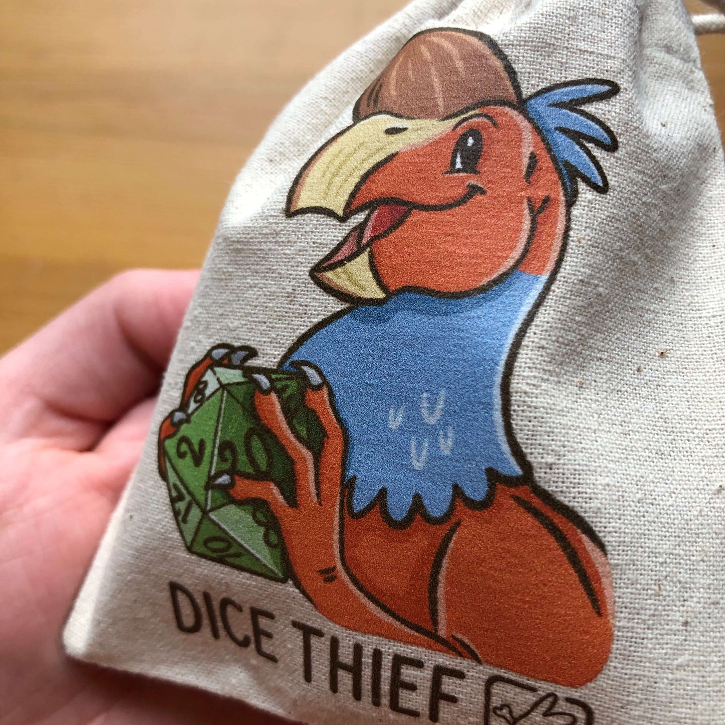 Dinosaur dice bags