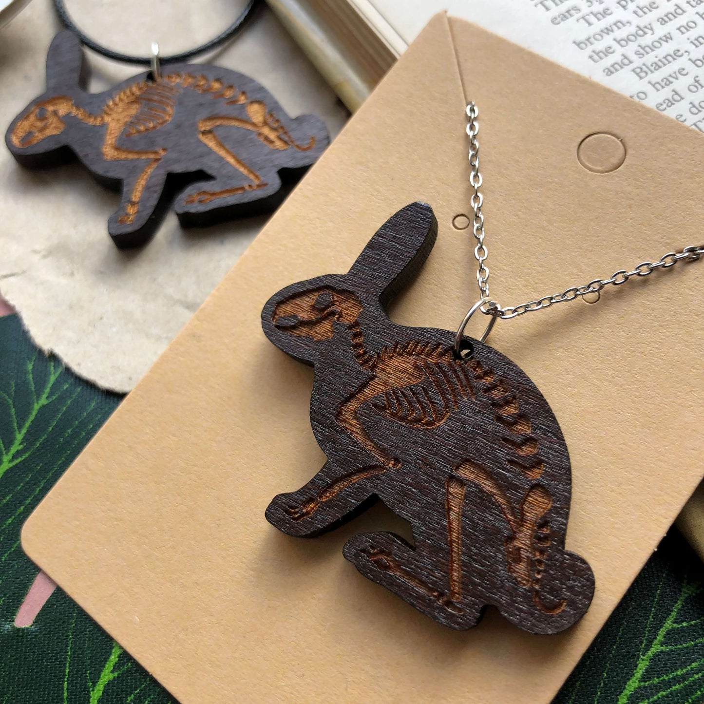 Rabbit Skeleton Necklace
