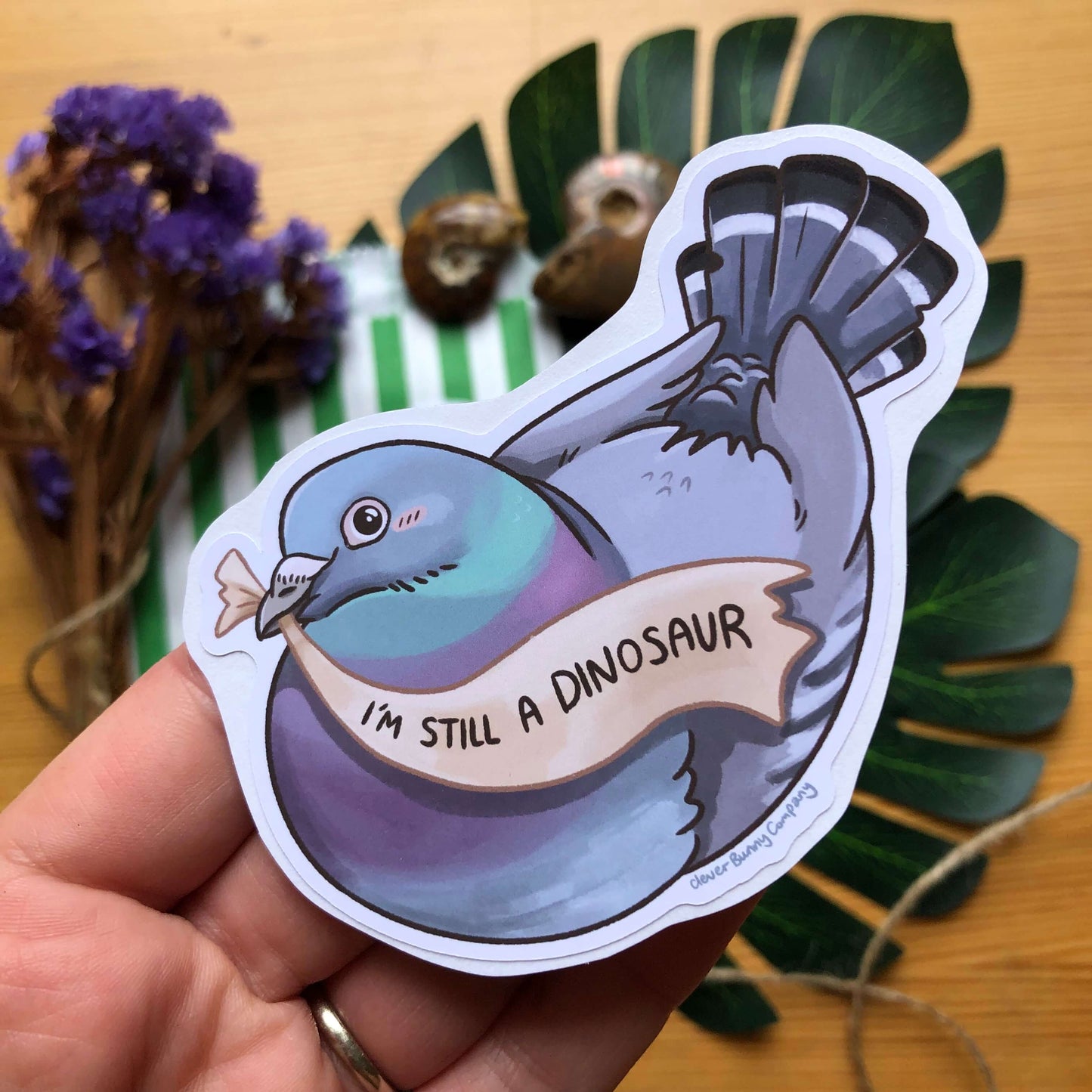 “I’m still a dinosaur” pigeon sticker