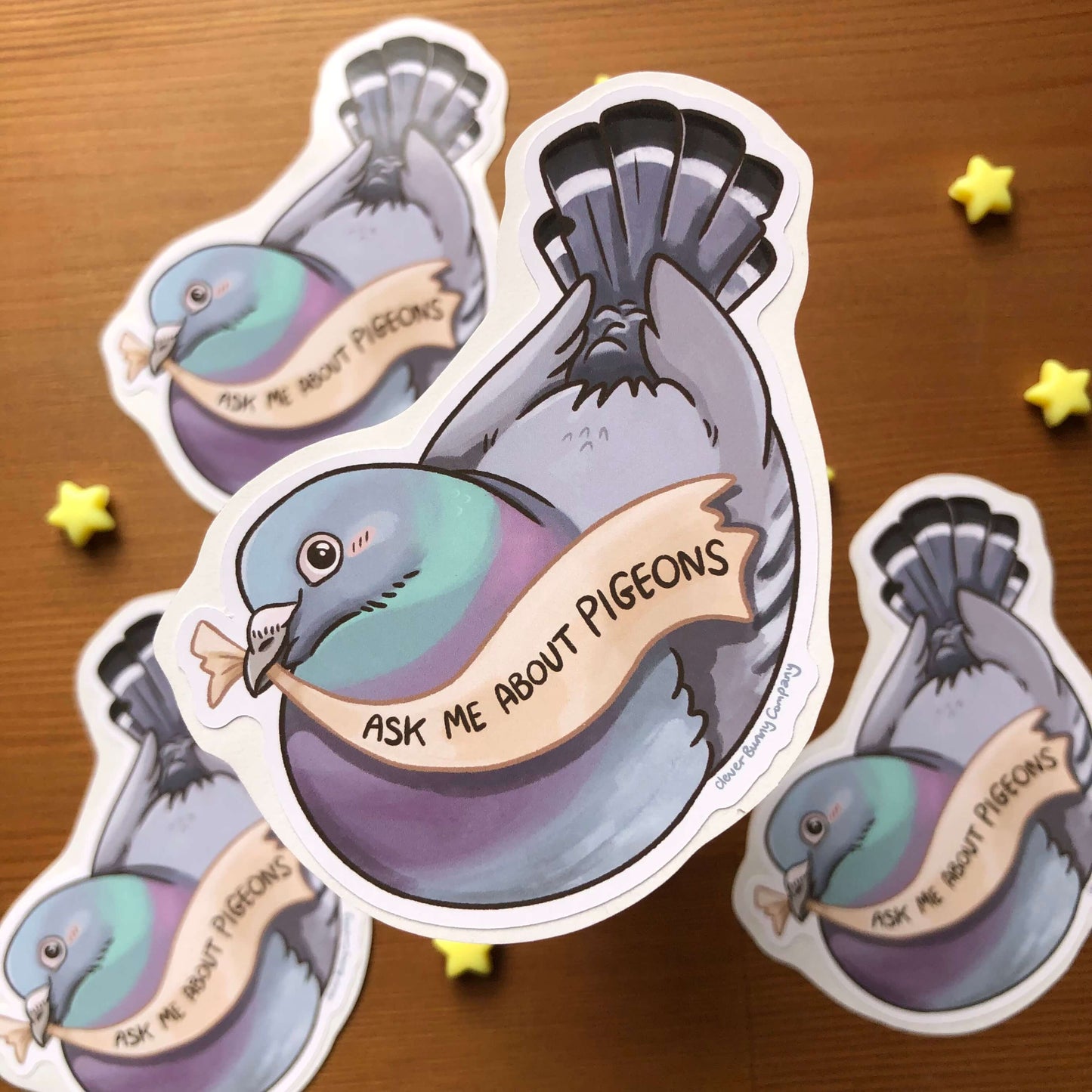 Ask me about pigeons Sticker