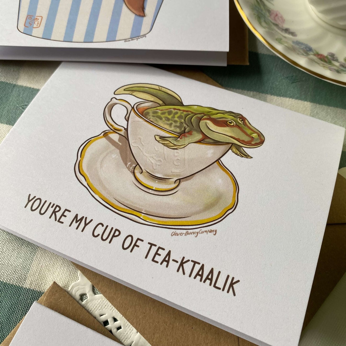 Tiktaalik Tea (Teaktaalik) Greetings Card