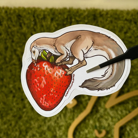 Mononykus Strawberry Sticker