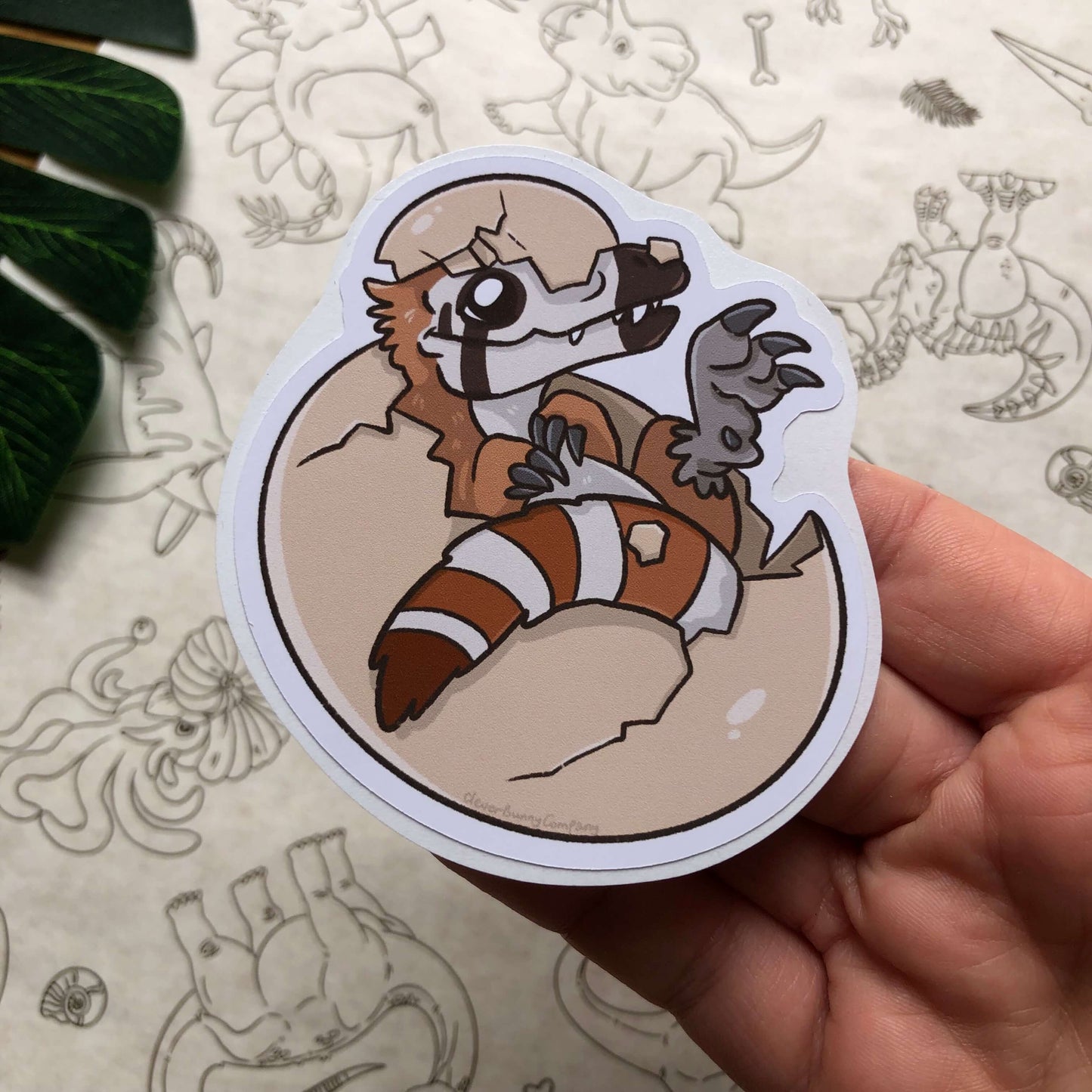 Sinosauropteryx Hatchling Sticker