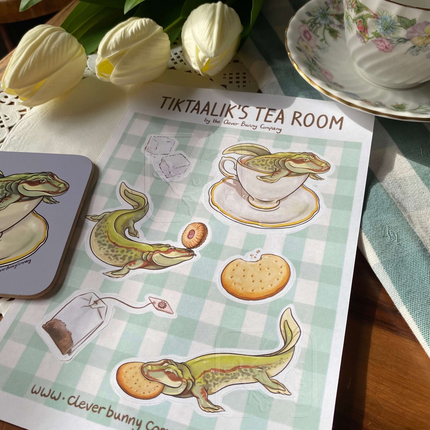Tiktaalik’s Tea Room Sticker Sheets!