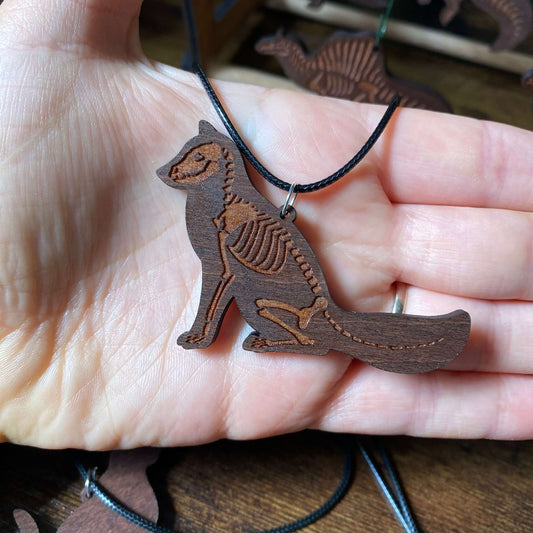 Fox Skeleton Necklace