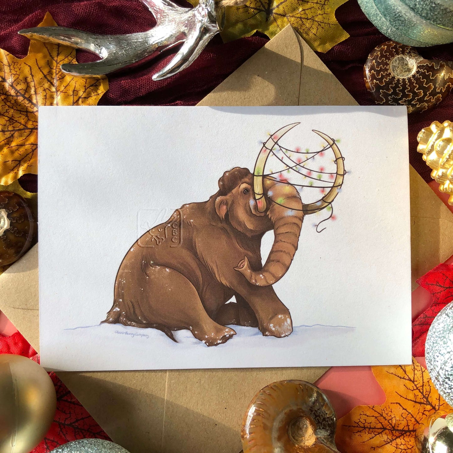 Mixed Pack of x3 Prehistoric Christmas Cards Preorder (for delivery Early Dec - UK)