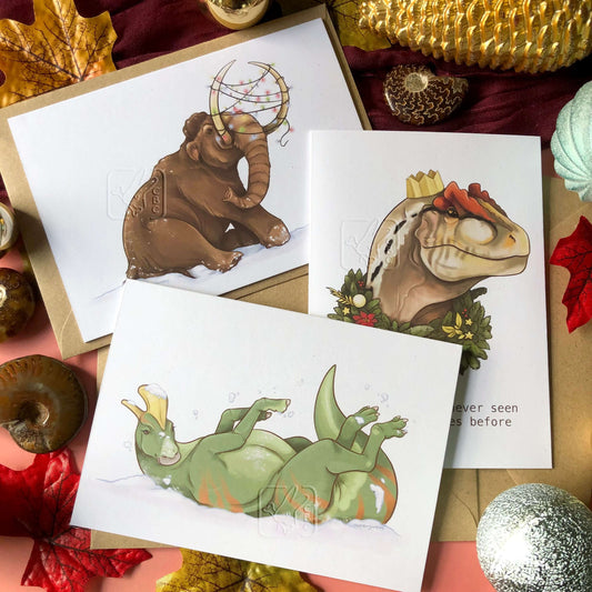Prehistoric Christmas Card Preorders (for delivery Early Dec - UK)